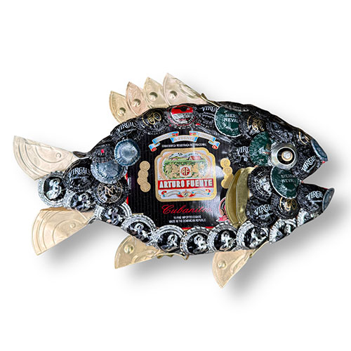 John Richards 13" Bottlecap Fish WP5999